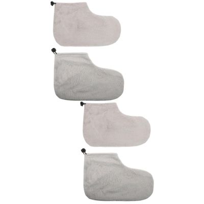 Beavorty 2pairs Beauty Wax Therapy Foot Comfortable Paraffin Wax Wraps for Skin Moisturizing Practical and Reusable Foot Booties Elastic Band For-home Treatment and Care