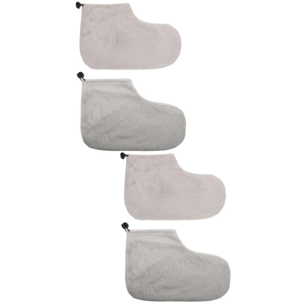 Beavorty 2pairs Beauty Wax Therapy Foot Comfortable Paraffin Wax Wraps for Skin Moisturizing Practical and Reusable Foot Booties Elastic Band For-home Treatment and Care