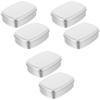 Beavorty 6pcs Strong Easy Open Aluminum Case Storage Box for Soap Cosmetics Medicines Travel Essential view 3