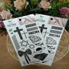 Diamond Cross Stars Waterproof Temporary Tattoos Fake Tattoo For Neck Arm Hands Leg Body Art Sticker Decal Festival Body Paint Adults Men and Women (Pack 2 PCS.) view 2