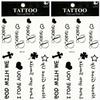 Christian Quotes Tattoo Men Women Waterproof Temporary Tattoo Sexy Body Arm Leg Chest Shoulder Fashion Sticker Decal Festival Body Paint (Pack 2 PCS.) view 1