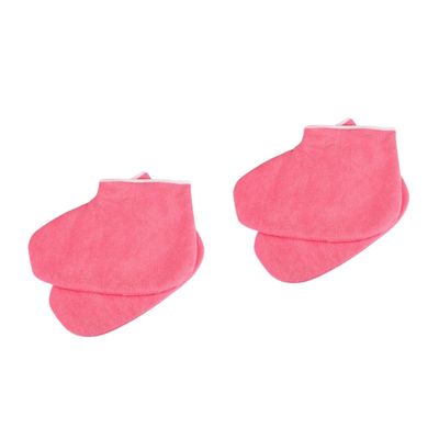 FOMIYES 2pairs Paraffin Therapy Foot Socks Women Toe Protectors Ankle Support Wax Socks for Spa