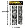 Flower Waterproof Temporary Black Tattoo for Man Women Fake Tattoos Arm Leg Chest Shoulder Sticker Decal Festival Body Paint (Pack 2 PCS.) view 3