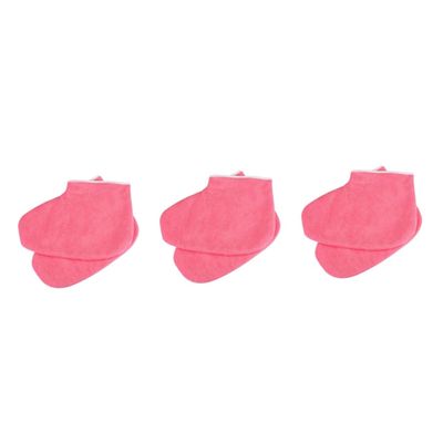 FOMIYES 3pairs Pedicure Foot Care Socks Moisturizing Foot Mask Paraffin Therapy Strap
