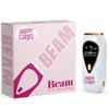HAPPY CURVES Beam IPL Laser Hair Removal Device - At-Home Permanent Body Hair Removal for Women, Skin-Sensing, LCD Display, Includes UV Sunglasses & Razor view 1