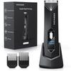 Fidktuve Men's Electric Groin Hair Trimmer with LED Light, USB Rechargeable, Waterproof Body Groomer (Black) view 1