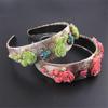 Rfmfkkg Women's Vintage Hair Accessories Handmade Big Flower Headband Rhinestone Hairband Headdress Wedding 1 view 3