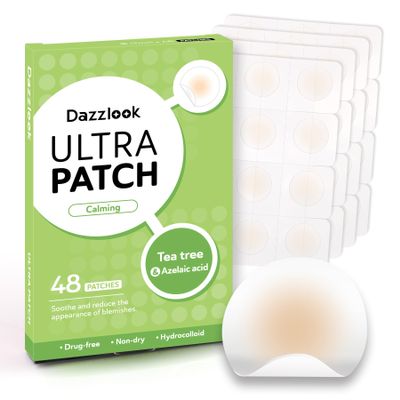 Ultra Pimple Patches, Invisible Hydrocolloid Zits Blemishes Absorbing Patch with Tea Tree Oil & Azelaic Acid, Acne Dots Stickers, 48 Patches Day & Night Use