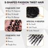 VIOLET Short Crochet Hair For Black Women 8 Bundles Passion Twist Hair 8 Inch Curly Crochet Hair Kinky Crochet Hair Curly Braiding Hair Kids Crochet Hair Gogo Beach Curl Crochet Hair (1B) view 3