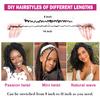 VIOLET Short Crochet Hair For Black Women 8 Bundles Passion Twist Hair 8 Inch Curly Crochet Hair Kinky Crochet Hair Curly Braiding Hair Kids Crochet Hair Gogo Beach Curl Crochet Hair (1B) view 4