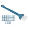 50Pack Disposable Mini Cleaning Brushes with Nylon Bristles and PP Handles for Razor, Cups, Feeding Bottles, Window Gaps, Corners, and Phones view 1