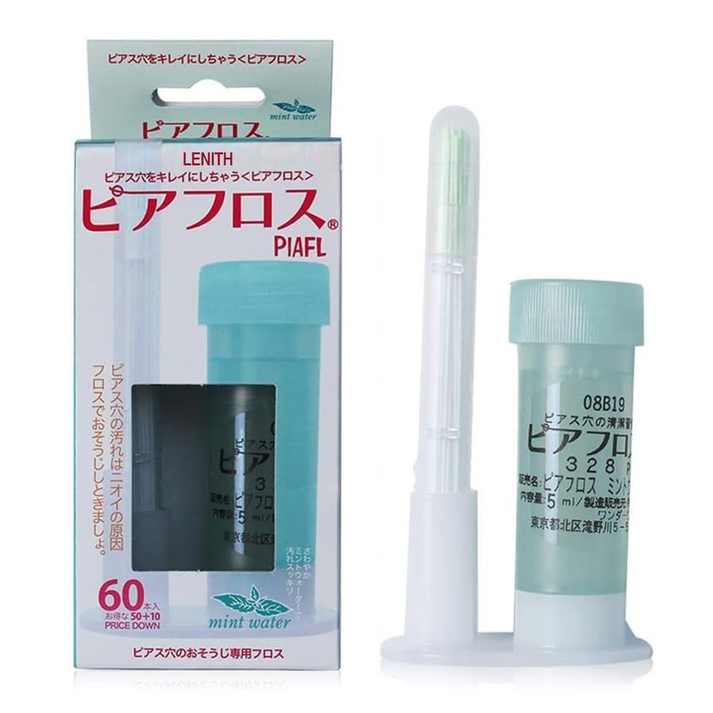 PIAFLOSS Piercing Aftercare Piercing Earrings Hole Cleaner Mint