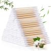 Bamboo Cotton Swabs 1000 Count, Organic Cotton Swabs with Wooden Sticks, Double Tipped Cotton Buds for Ears, Makeup, Daily Cleaning view 1
