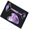 AMHIL Amethyst Rough Stone Face Care Massage Tool Amethyst Roller Gua Sha Massage Set Natural Crystal Jade Massager Facial Body Neck Skin Beauty Detox (Color : 1 Pcs Roller) view 3