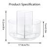 360 Rotating Makeup Organizer Clear Lazy Susan Organizer for Vanity, Cosmetic Display Cases for Bathroom Countertop, Makeup Storage Organizer, Desktop Dresser Sundries Storage Boxes view 2