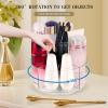 360 Rotating Makeup Organizer Clear Lazy Susan Organizer for Vanity, Cosmetic Display Cases for Bathroom Countertop, Makeup Storage Organizer, Desktop Dresser Sundries Storage Boxes view 4