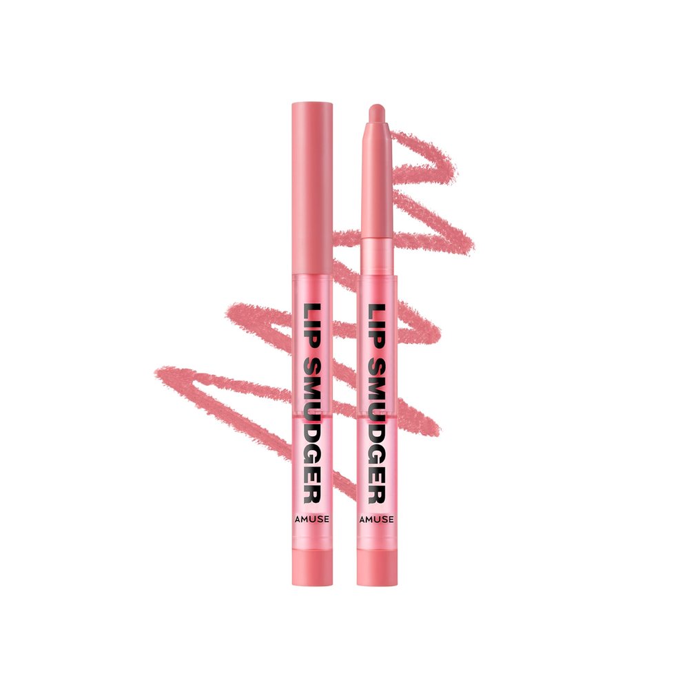 Amuse Seoul Lip Smudger (04 HIPPIE GIRL) | dark rose | lip liner, matte, creamy, soft, velvety, cruelty-free, lipcare, long-lasting, multiuse, vegan