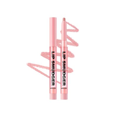 Amuse Seoul Lip Smudger (02 ROSE) | nude rose | lip liner, matte, creamy, soft, velvety, cruelty-free, lipcare, long-lasting, multiuse, vegan