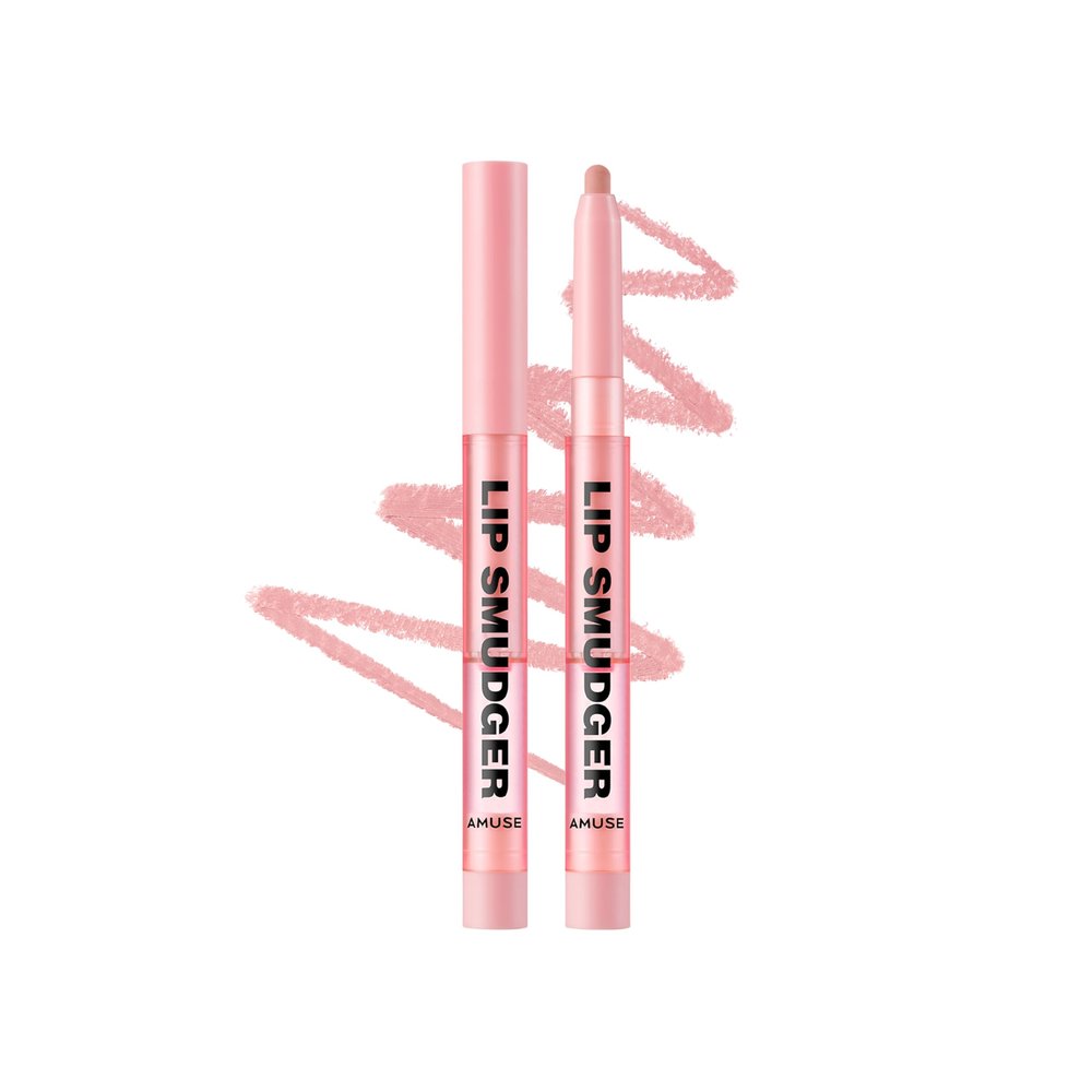 Amuse Seoul Lip Smudger (02 ROSE) | nude rose | lip liner, matte, creamy, soft, velvety, cruelty-free, lipcare, long-lasting, multiuse, vegan