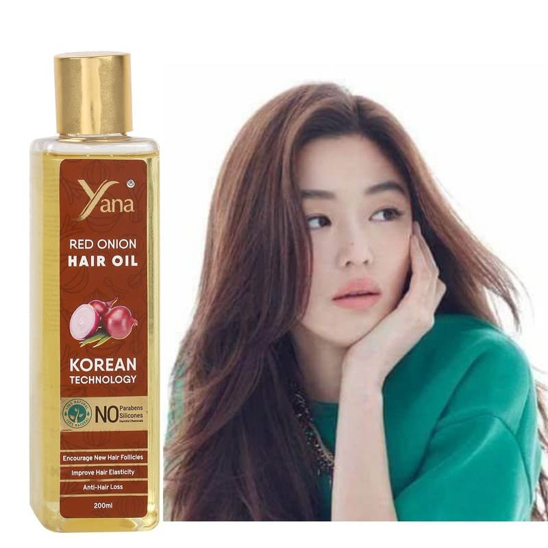 Yana Red Onion Hair Oil For Long Hair For Women By Korean Technology