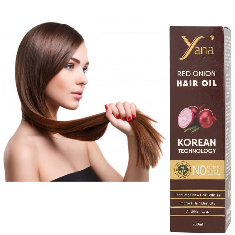 Yana Onion Oil For Hair Longer For Men And Women 200ml By Korean Technology