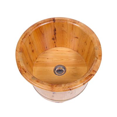 Scpantkend Pedicure Foot Soak Solid Wood Foot Tub,Cedar Foot Bath Barrel,Pedicure Bowl Spa Massage Cedar Pedicure Barrels Household Foot Bath Barrel Foot Spa Household Wash Ba (Color : 35cm)