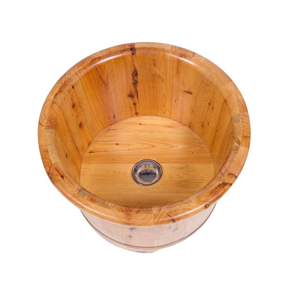 Scpantkend Pedicure Foot Soak Solid Wood Foot Tub,Cedar Foot Bath Barrel,Pedicure Bowl Spa Massage Cedar Pedicure Barrels Household Foot Bath Barrel Foot Spa Household Wash Ba (Color : 35cm)