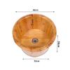 Scpantkend Pedicure Foot Soak Solid Wood Foot Tub,Cedar Foot Bath Barrel,Pedicure Bowl Spa Massage Cedar Pedicure Barrels Household Foot Bath Barrel Foot Spa Household Wash Ba (Color : 35cm) view 2