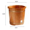Scpantkend Pedicure Foot Soak Wooden Foot Basin,Foot Tub Environmental Protection Heightening Insulation Foot Bath Barre, Pedicure Basin Health Care Gift (Color : A) view 3