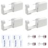 Ear Piercing Kit Disposable Ear Piercing Kit with Multi-sized CZ Earring Studs Easy and Self Ear Piercing Kit for Your Own Use at Home (3mm Silver red) view 1