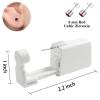Ear Piercing Kit Disposable Ear Piercing Kit with Multi-sized CZ Earring Studs Easy and Self Ear Piercing Kit for Your Own Use at Home (3mm Silver red) view 4