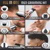 Gifts for Men, Ufree Beard Trimmer with Charger, Electric Razor Shavers Hair Clippers for Men, Nose Hair Trimmer Mustache Body Face Beard Grooming Kit view 4