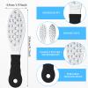 2 Pcs Stainless Steel Foot Scraper Metal Foot File Double Sided Foot File Callus Remover Professional Foot Rasp Scrubber for Wet or Dry Skin Easy to Clean Pedicure Tool Heel (Black) view 2