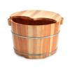 KIZMIQ Foot Bath Spa Thick Sturdy Wood Footbath Bucket with CoverLarge Size for Soaking Feet Foot Spa Bath Pedicure and Massager for Soothes Overworked Aching Feet 26cm view 1