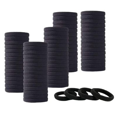 120 Pcs Ponytail Holder, Elastic Rubber Band Cotton Hair Elastic Rubber Bands for Pony | Tight, Non-slippery, Stretchable