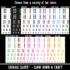 Ladder Solid Temporary Tattoo Water Resistant Fake Body Art Set Collection - White (One Sheet) view 2