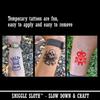 Heart Lock Key Temporary Tattoo Water Resistant Fake Body Art Set Collection - Black (One Sheet) view 4