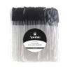 Apothie 50 Pieces Silicone Disposable Mascara Eyelash Wands - Eyebrow & Lash Extension Spoolie Brushes, Comb Separator, Microblading Tool, Applicator (50 Brushes, Black Crystal) view 2