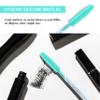 Apothie 50 Pieces Silicone Disposable Mascara Eyelash Wands - Eyebrow & Lash Extension Spoolie Brushes, Comb Separator, Microblading Tool, Applicator (50 Brushes, Green Crystal) view 3