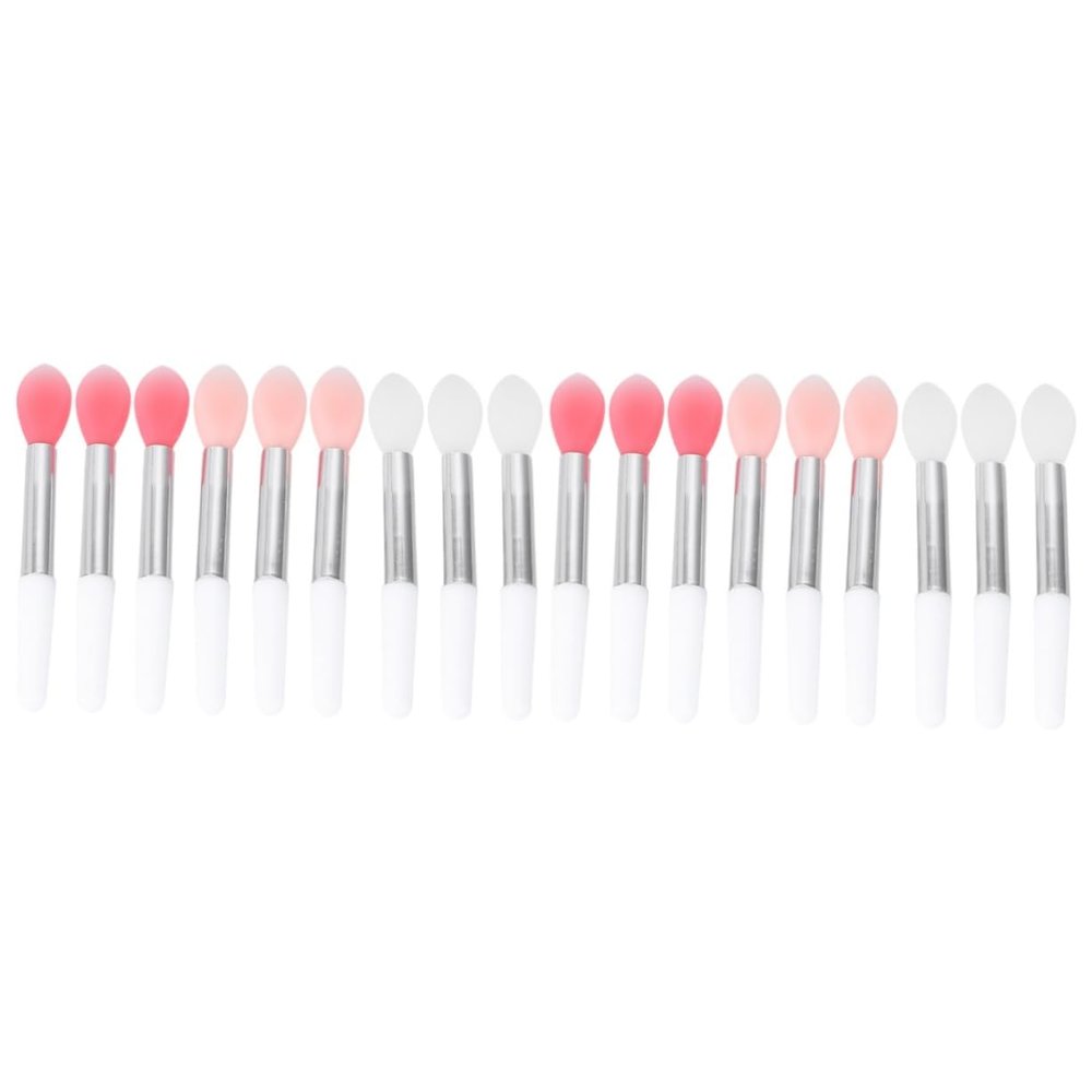 Beavorty 18pcs Silicone Lip Brush Portable Lipstick Applicator for Makeup Easy to Carry