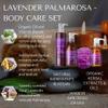 RD Alchemy - 98% - 100% Natural & Organic Lavender Palmarosa Body Care Set - Light and Bright Scent to Awaken and Energize while Gifting Your Body with a Spa Treatment from Home view 3