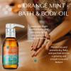 RD Alchemy - 100% Natural & Organic Orange Mint Bath & Body Oil - Sweet and Bright to Enliven and Stimulate While Moisturizing, Softening, and Nourishing The Whole Body view 2