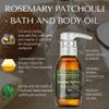 RD Alchemy - 100% Natural & Organic Rosemary Patchouli Bath & Body Oil - Rich and Earthy to Relax and Ground While Moisturizing, Softening, and Nourishing The Whole Body view 3