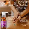 RD Alchemy - 100% Natural & Organic Lavender Palmarosa Bath & Body Oil - Sweet Floral Scent to Soothe and Calm While Moisturizing, Softening, and Nourishing The Whole Body view 2