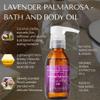RD Alchemy - 100% Natural & Organic Lavender Palmarosa Bath & Body Oil - Sweet Floral Scent to Soothe and Calm While Moisturizing, Softening, and Nourishing The Whole Body view 3