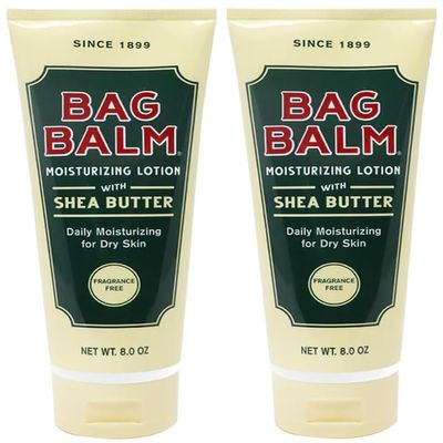 Bag Balm Moistuzing Body Lotion with Shea Butter, Daily Moisturizing for Dry Skin | Pack of 2 8oz Tubes