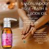 RD Alchemy - 100% Natural & Organic Sandalwood Rose Bath & Body Oil - Rich and Floral to Soothe and Enlighten While Moisturizing, Softening, and Nourishing The Whole Body view 2
