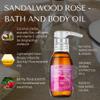 RD Alchemy - 100% Natural & Organic Sandalwood Rose Bath & Body Oil - Rich and Floral to Soothe and Enlighten While Moisturizing, Softening, and Nourishing The Whole Body view 3