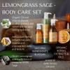 RD Alchemy - 98% - 100% Natural & Organic Lemongrass Sage Body Care Set - Bright and Earthy Scent to Detoxify and Balance while Gifting Your Body with a Spa Treatment from Home view 3