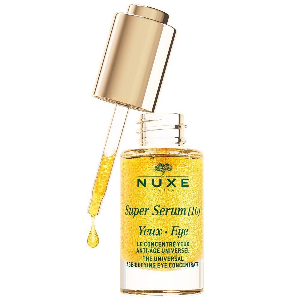 NUXE Super Serum Eye with Hyaluronic Acid and Botanical Caffeine, Anti-Aging Eye Serum, 0.5 fl oz